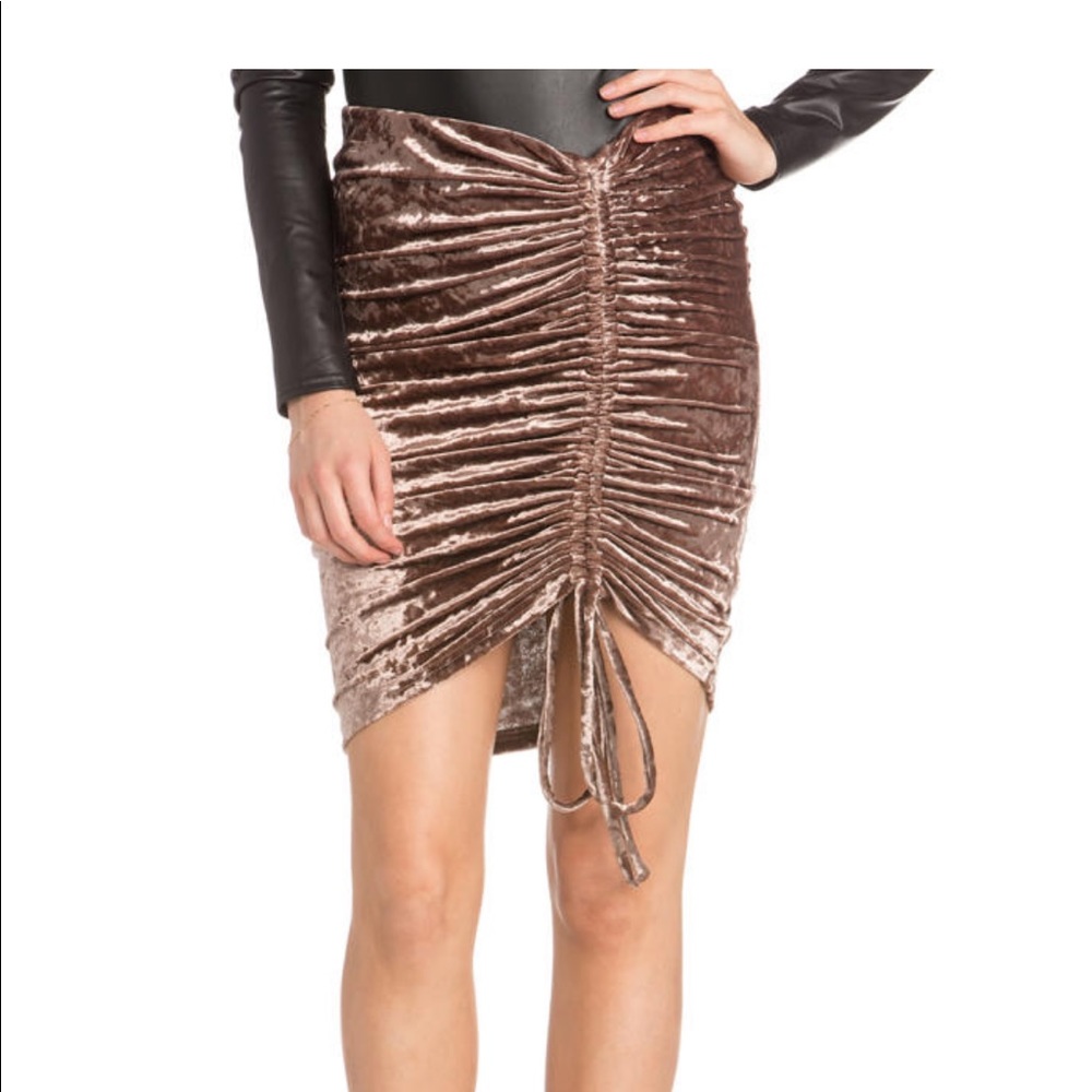 Dance and Marvel velvet tie skirt